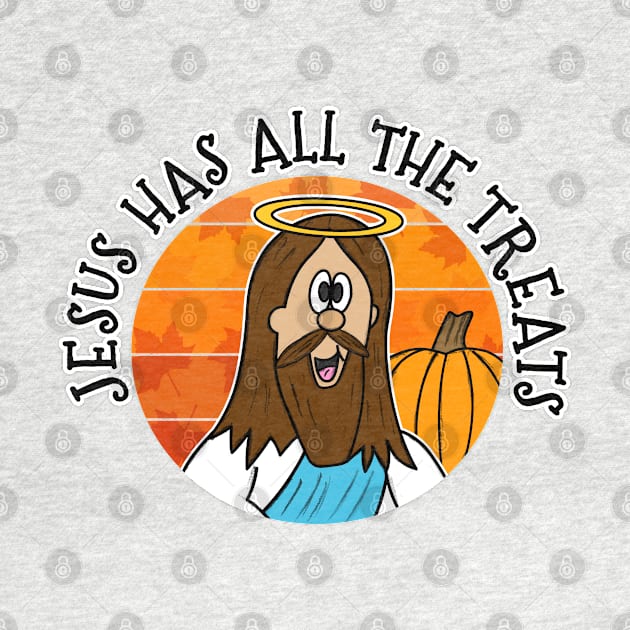 Jesus Has All The Treats Christian Halloween Alternative by doodlerob